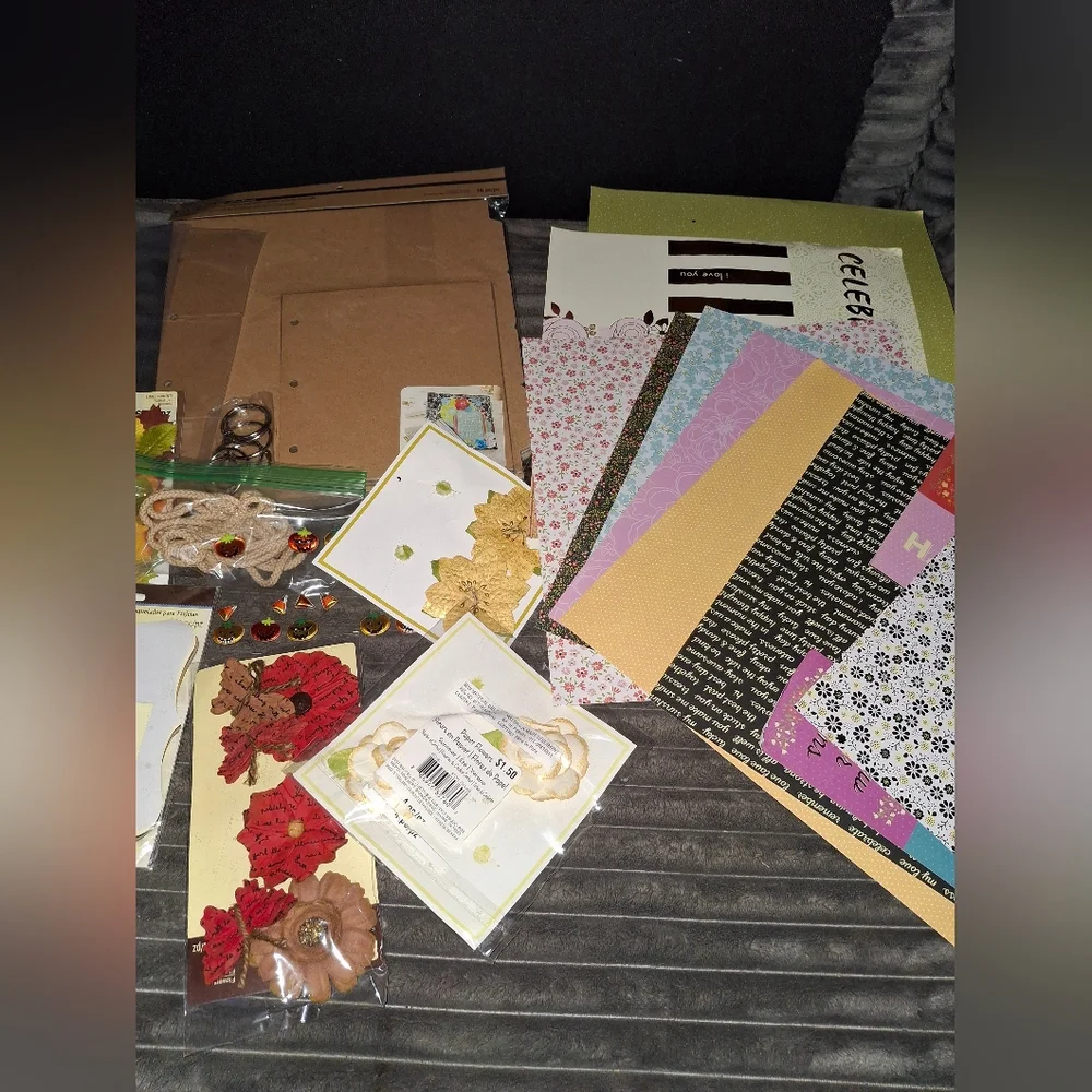 Recollections Chipboard Scrapbook Kit Embellishments Stickers Papers Craft Art
